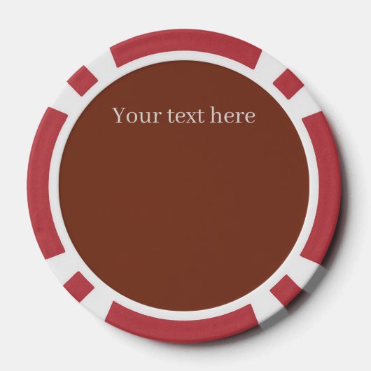 Grappige feestelijke kerstman tekst toevoegen poker chips (Achterkant)