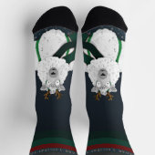 Grappige Feestelijke Schaap “Fleece Navidad” Donke Sokken (Top)