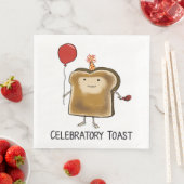 Grappige feestelijke toast servet (Insitu)