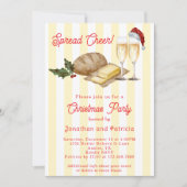 Grappige feestelijke unieke boter thema kerstfeest kaart (Voorkant)