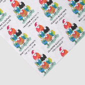 Grappige & Feestelijke Vakantie Schapen Seizoenen  Tissuepapier (Detail)