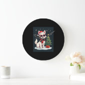 Grappige Feestelijke Zonnebril Hond met Kerstboom  Grote Klok (Huis)