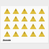 Grappige Feestwaarschuwingssticker | Gele Waarschu Sticker (Vel)