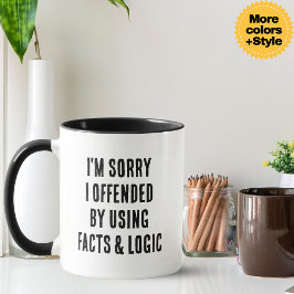 Grappige Feiten & Logica Sarcastische Koffiemok Ca Mok