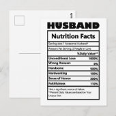 Grappige Feiten over de Voeding van Eenhuwelijkman Briefkaart (Voorkant / Achterkant)