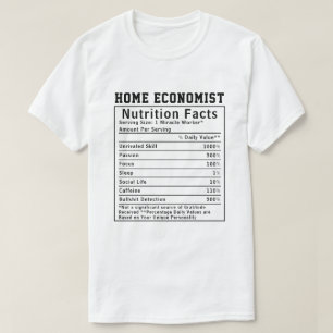Grappige Feiten over Voeding voor Huishoudkunde  T-shirt