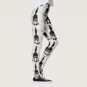 Grappige fel zwart kat cartoon leggings (Rechts)