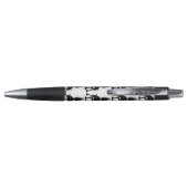 Grappige fel zwart kat cartoon  pen (Achterkant)