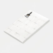 Grappige fel zwart kat cartoon  post-it® notes (Schuin)