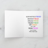 grappige felicitatie aan afgestudeerde kaart (Binnen)