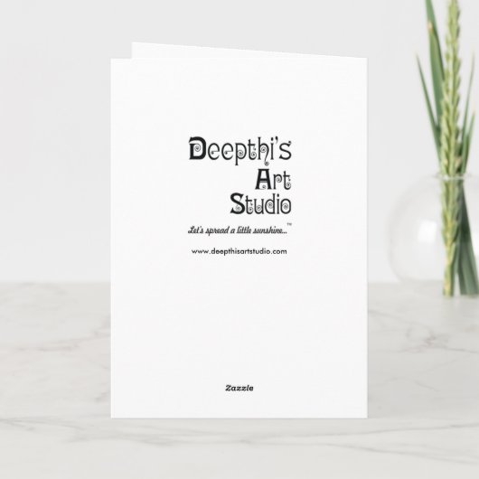 Grappige felicitatie kaart (Achterkant)