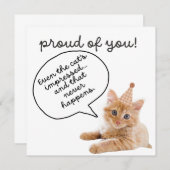 Grappige felicitatiekaart afdrukbaar kaart (Voorkant / Achterkant)