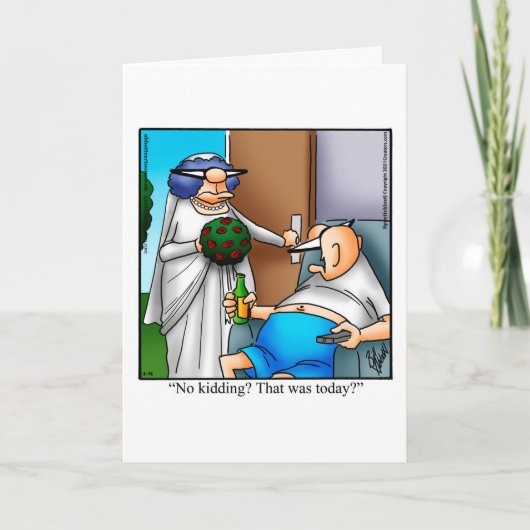 Grappige felicitaties trouwkaart kaart (Voorkant)