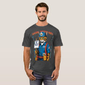 Grappige Feline Union Member Labor Day uit Florida T-shirt (Voorkant volledig)