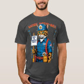 Grappige Feline Union Member Labor Day uit Florida T-shirt (Voorkant)