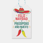 Grappige feliz navidad cadeaulabel (Achterkant)