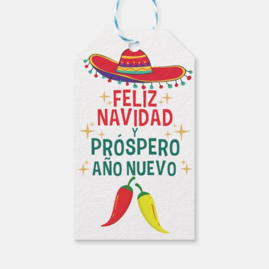 Grappige feliz navidad cadeaulabel (Achterkant)