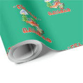 Grappige Feliz Navidad Schattigee kerstchili Cadeaupapier (Rol Hoek)