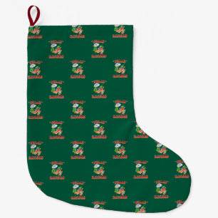 Grappige Feliz Navidad Schattigee kerstchili Grote Kerstsok