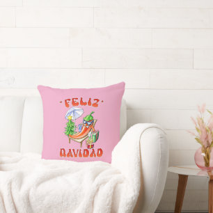Grappige Feliz Navidad Schattigee kerstchili Kussen