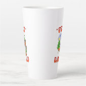 Grappige Feliz Navidad Schattigee kerstchili Latte Mok (Voorkant)