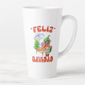 Grappige Feliz Navidad Schattigee kerstchili Latte Mok (Rechts)