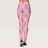 Grappige Feliz Navidad Schattigee kerstchili Leggings (Achterkant)