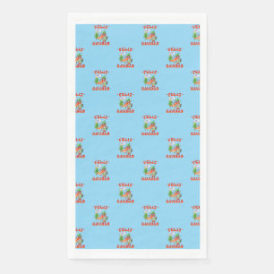 Grappige Feliz Navidad Schattigee kerstchili Servet