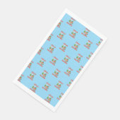 Grappige Feliz Navidad Schattigee kerstchili Servet (Hoek)