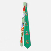 Grappige Feliz Navidad Schattigee kerstchili Stropdas (Achterkant)