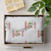Grappige Feliz Navidad Schattigee kerstchili Tissuepapier (Geschenk)