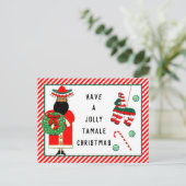 Grappige Feliz Navidad vakantie ansichtkaart Feestdagenkaart (Staand voorkant)