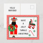 Grappige Feliz Navidad vakantie ansichtkaart Feestdagenkaart (Voorkant / Achterkant)