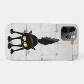 Grappige Felle Zwarte Kat Cartoon Case-Mate iPhone Case (Achterkant (horizontaal))