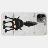 Grappige Felle Zwarte Kat Cartoon Case-Mate iPhone Case (Achterkant (horizontaal))