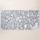 Grappige feministische baby strandlaken (Voorkant)