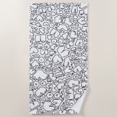 Grappige feministische baby strandlaken (Voorkant)