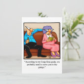 Grappige "Feng-Shui" verjaardagsfeest uitnodiginge Kaart (Staand voorkant)