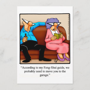 Grappige "Feng-Shui" verjaardagsfeest uitnodiginge Kaart
