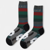 Grappige Festive Chic “Fleece Navidad” Lama Grijs Sokken (Links)