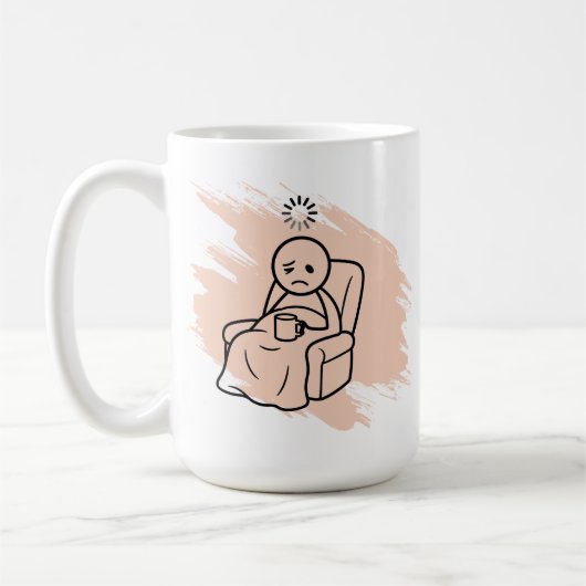 Grappige Fibromyalgie Custom Condition Koffiemok (Links)
