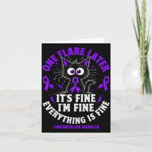 Grappige Fibromyalgie Krijger Opvlamdag Kaart