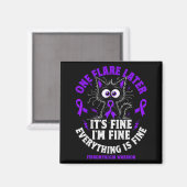 Grappige Fibromyalgie Krijger Opvlamdag Magneet (Voorkant / Achterkant)