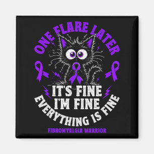 Grappige Fibromyalgie Krijger Opvlamdag Magneet