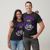 Grappige Fibromyalgie Krijger Opvlamdag T-shirt (Unisex)