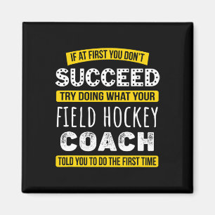 Grappige Field Hockey Coach Bedank Geschenk Waarde Magneet
