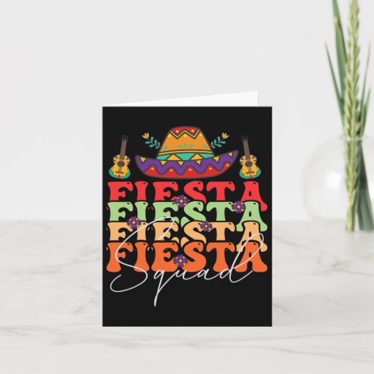 Grappige Fiesta Ploeg Cinco De Mayo Mexicaans Fees Kaart (Voorkant)