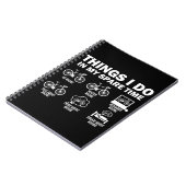 Grappige fiets dingen die ik doe in mijn vrije tij notitieboek (Linkerzijde)