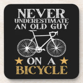 Grappige Fiets Humor Bier Onderzetter (Voorkant)
