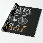Grappige Fiets Humor Cadeaupapier (Uitgerold)